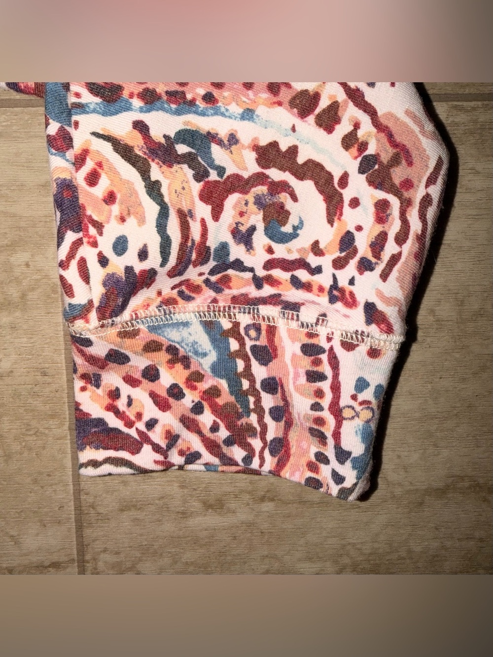 NWOT WESTBOUND Women’s Paisley Tie-Front Top in Pink ,Peach and Navy Size 1X - Picture 4 of 12